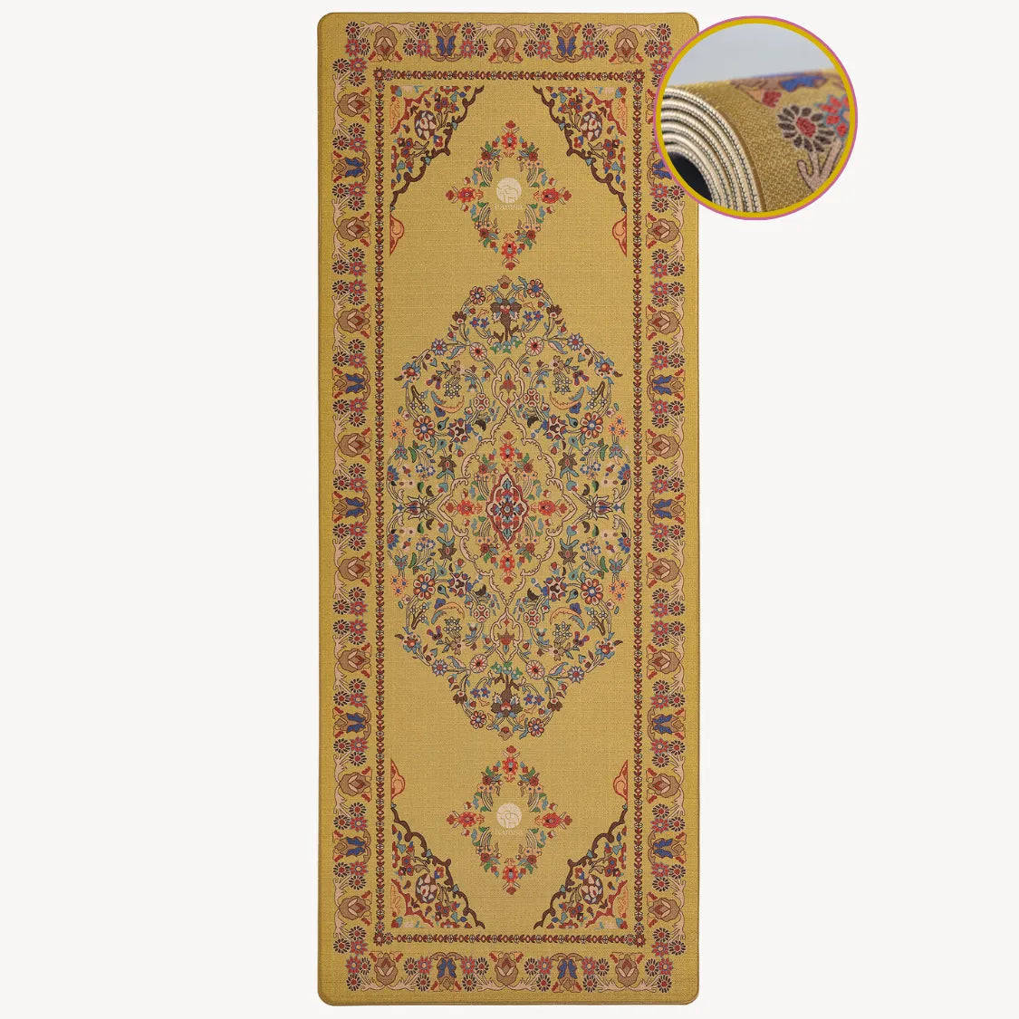 Rutschfeste Yogamatte Surya mit strahlender Farbe