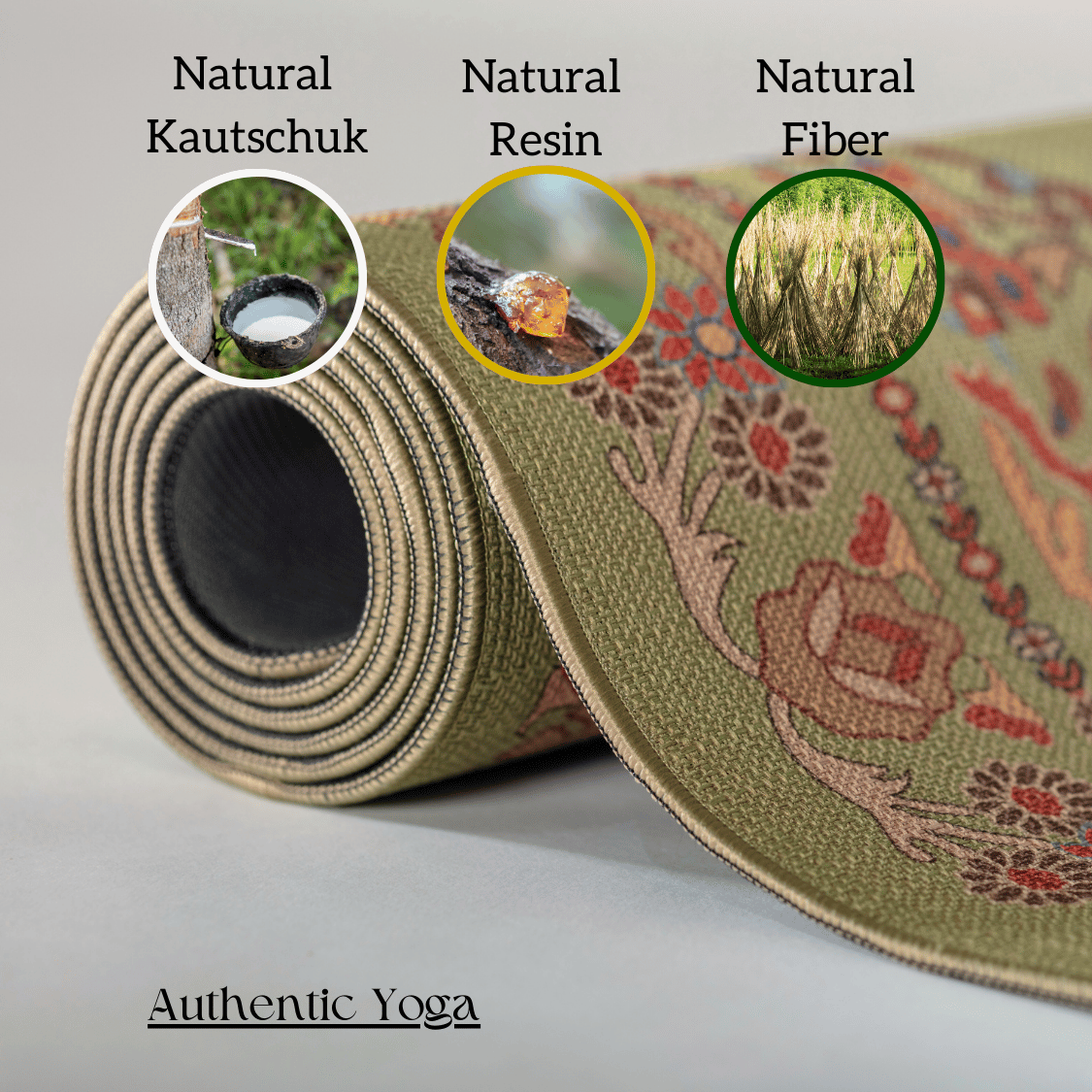 Yogamatte mit starkem Grip