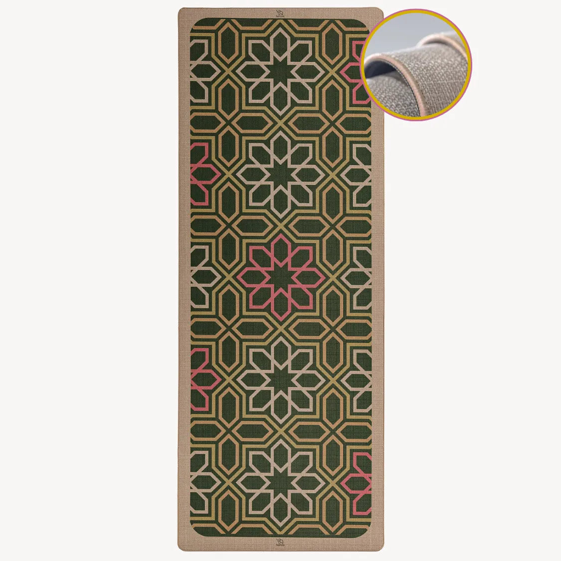 Rutschfeste Yogamatte Mint-Tea in Grün