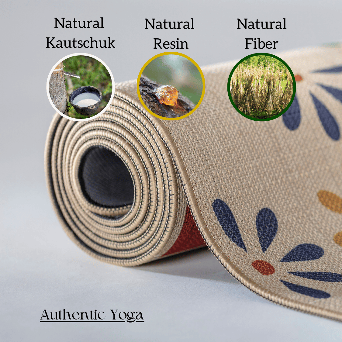 Yogamatte mit starkem Grip