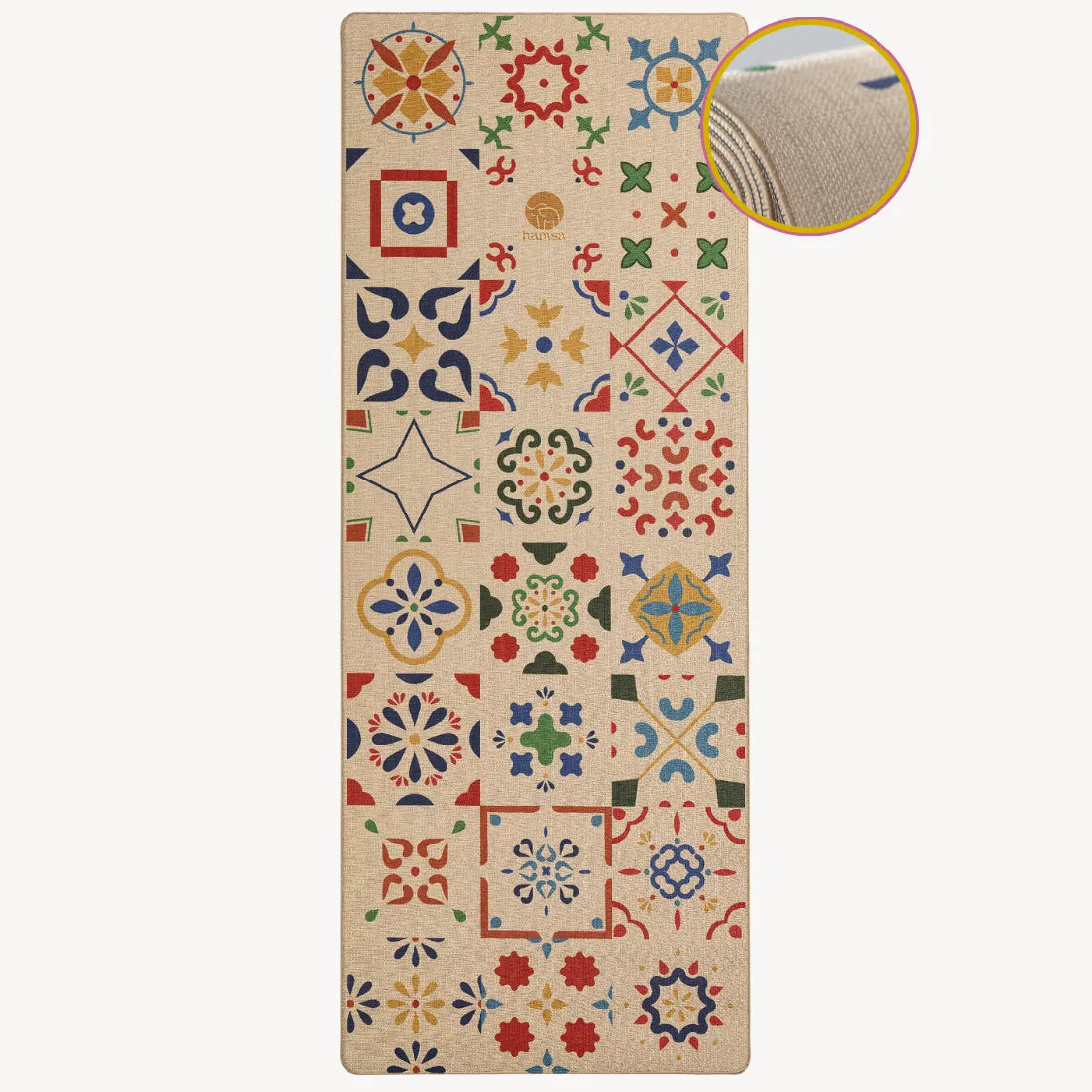 Rutschfeste Yogamatte Sundari in Beige